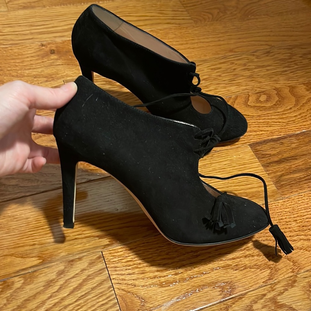 Kate spade leather and suede heels